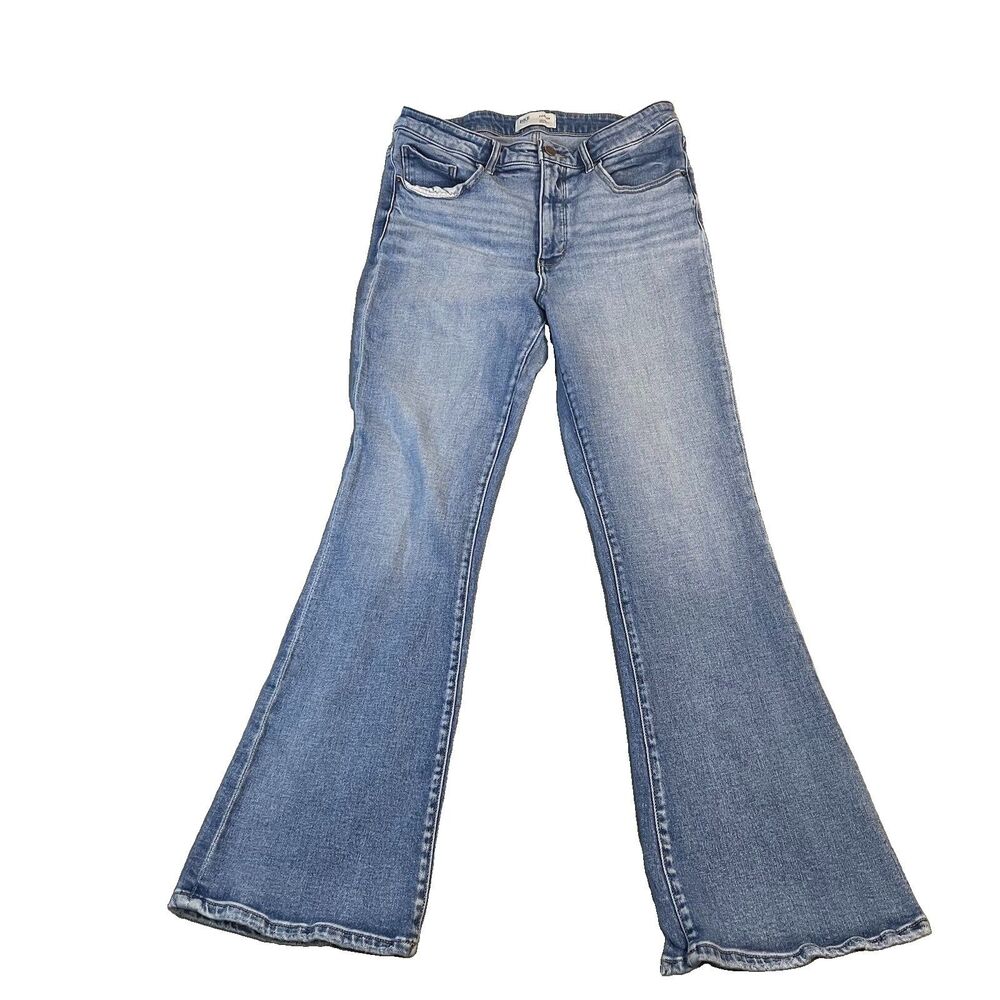 BKE Parker Jeans Womens 31x32 Blue High Rise Flare Denim Festival Boho Western